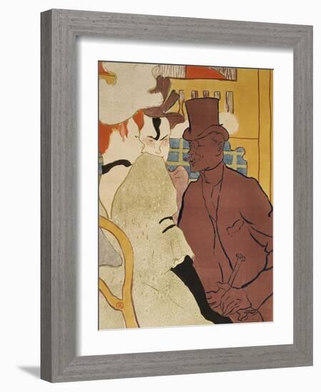 L' Anglais Au Moulin Rouge-Henri de Toulouse-Lautrec-Framed Giclee Print