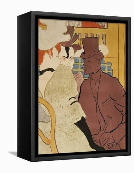 L' Anglais Au Moulin Rouge-Henri de Toulouse-Lautrec-Framed Premier Image Canvas