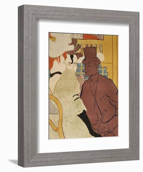 L' Anglais Au Moulin Rouge-Henri de Toulouse-Lautrec-Framed Giclee Print