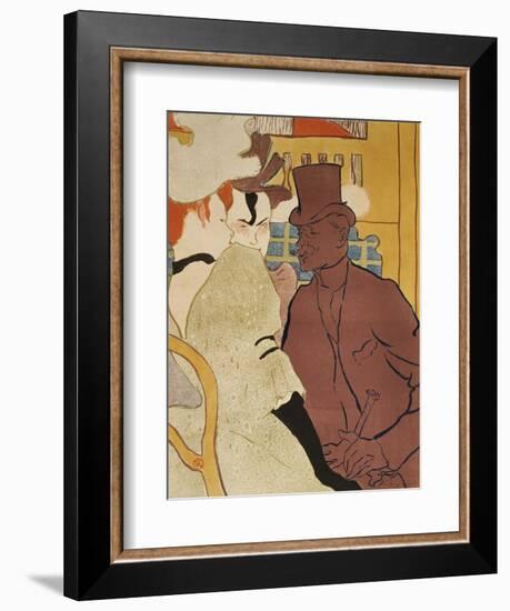 L' Anglais Au Moulin Rouge-Henri de Toulouse-Lautrec-Framed Giclee Print