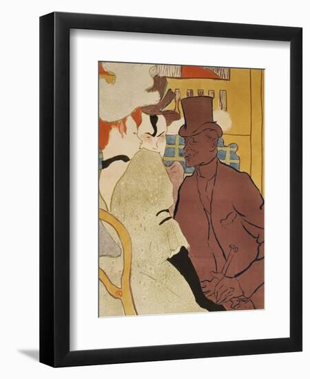 L' Anglais Au Moulin Rouge-Henri de Toulouse-Lautrec-Framed Giclee Print