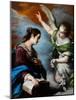 L'annonciation (The Annunciation) - Peinture De Bernardo Strozzi (Dit Il Capucini Genovese) (1581-1-Bernardo Strozzi-Mounted Giclee Print