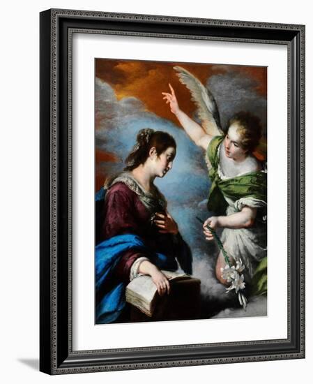 L'annonciation (The Annunciation) - Peinture De Bernardo Strozzi (Dit Il Capucini Genovese) (1581-1-Bernardo Strozzi-Framed Giclee Print