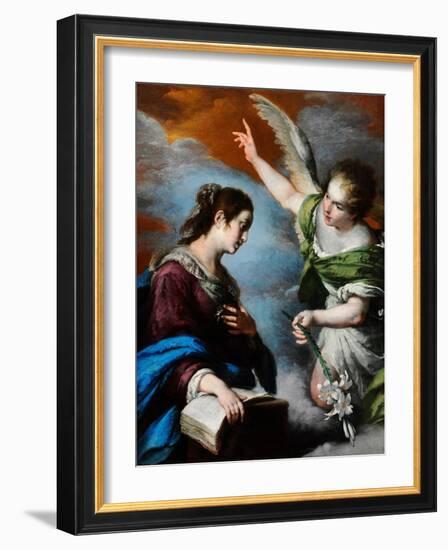 L'annonciation (The Annunciation) - Peinture De Bernardo Strozzi (Dit Il Capucini Genovese) (1581-1-Bernardo Strozzi-Framed Giclee Print