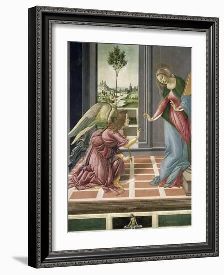 L'Annonciation-Sandro Botticelli-Framed Giclee Print