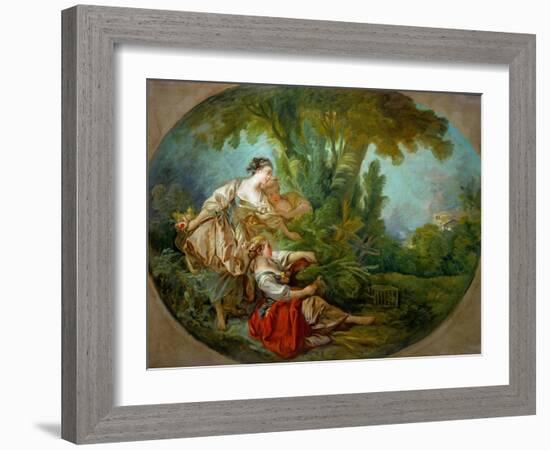 L'Appeau, Dit. L'Appeau, Dit L'Oiseau Pris Dans Les Filets-François Boucher-Framed Giclee Print