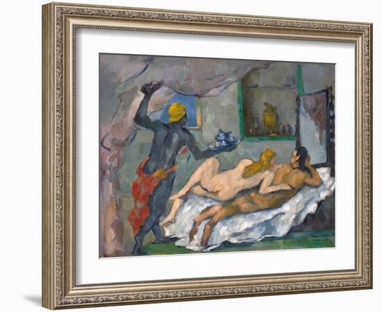 L'Après-Midi À Naples (Afternoon in Naples)-Paul Cézanne-Framed Giclee Print