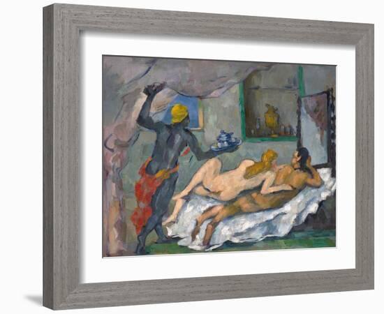 L'Après-Midi À Naples (Afternoon in Naples)-Paul Cézanne-Framed Giclee Print