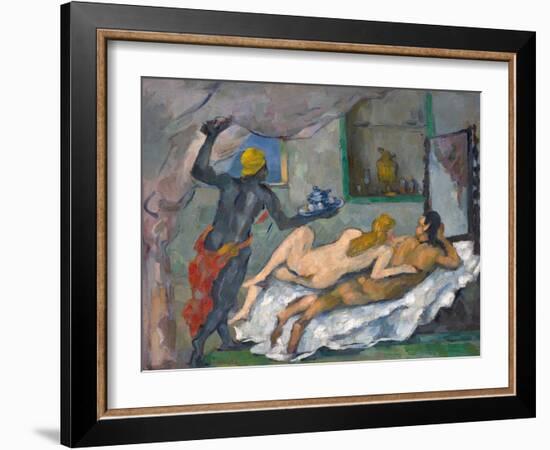 L'Après-Midi À Naples (Afternoon in Naples)-Paul Cézanne-Framed Giclee Print