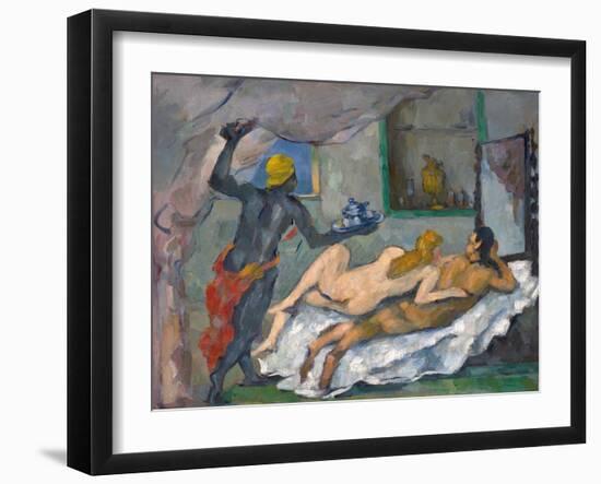 L'Après-Midi À Naples (Afternoon in Naples)-Paul Cézanne-Framed Giclee Print