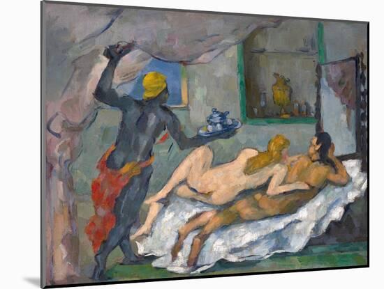 L'Après-Midi À Naples (Afternoon in Naples)-Paul Cézanne-Mounted Giclee Print