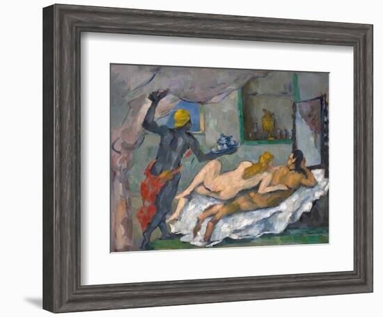 L'Après-Midi À Naples (Afternoon in Naples)-Paul Cézanne-Framed Giclee Print