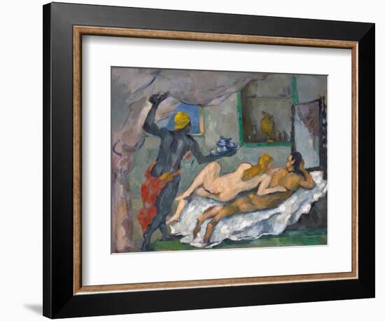 L'Après-Midi À Naples (Afternoon in Naples)-Paul Cézanne-Framed Giclee Print