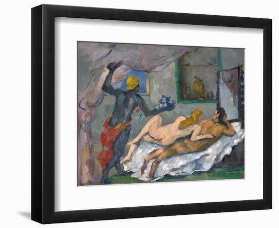 L'Après-Midi À Naples (Afternoon in Naples)-Paul Cézanne-Framed Giclee Print