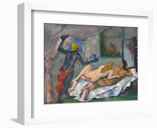 L'Après-Midi À Naples (Afternoon in Naples)-Paul Cézanne-Framed Giclee Print