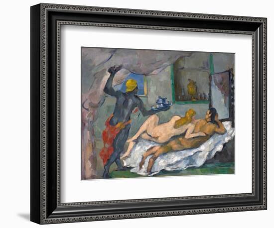 L'Après-Midi À Naples (Afternoon in Naples)-Paul Cézanne-Framed Giclee Print