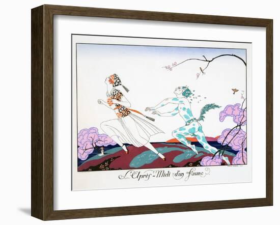 L'Après-Midi D'Un Faune, 1920-Georges Barbier-Framed Giclee Print