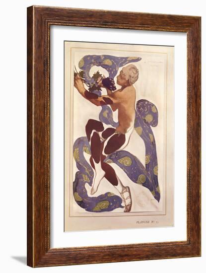 L'Apres Midi d'Un Faune, Costume Design for Nijinsky (1890-1950)-Leon Bakst-Framed Giclee Print