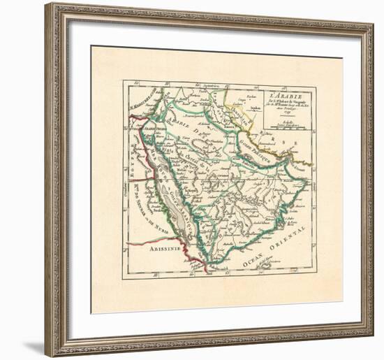 L'Arabie, 1749-Robert De Vaugondy-Framed Premium Giclee Print