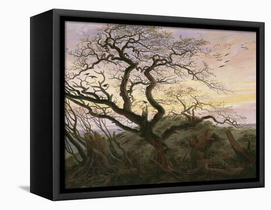 L'Arbre aux corbeaux-Caspar David Friedrich-Framed Premier Image Canvas