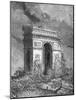 L'Arc De Triomphe as a Ruin, 19th Century-Édouard Riou-Mounted Giclee Print