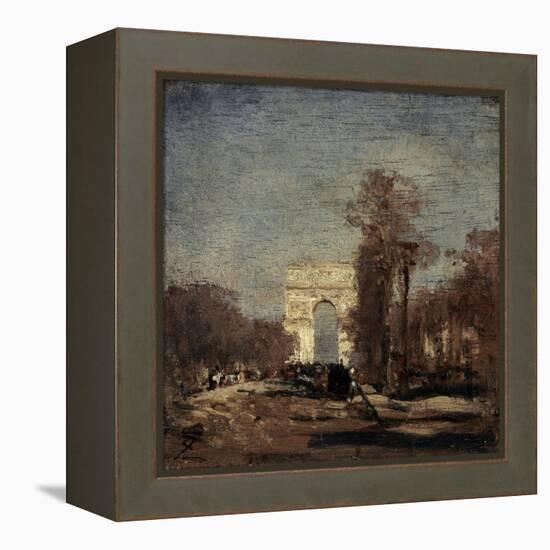 L'Arc de Triomphe de l'Etoile-Félix Ziem-Framed Premier Image Canvas