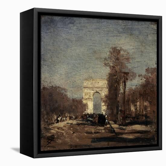 L'Arc de Triomphe de l'Etoile-Félix Ziem-Framed Premier Image Canvas