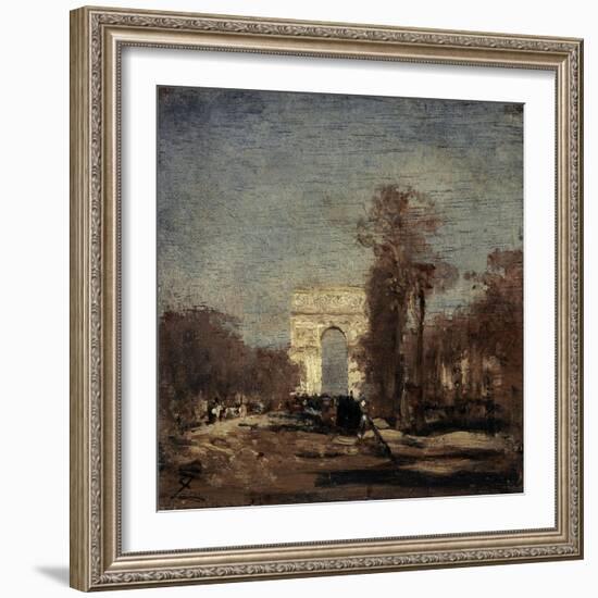 L'Arc de Triomphe de l'Etoile-Félix Ziem-Framed Giclee Print