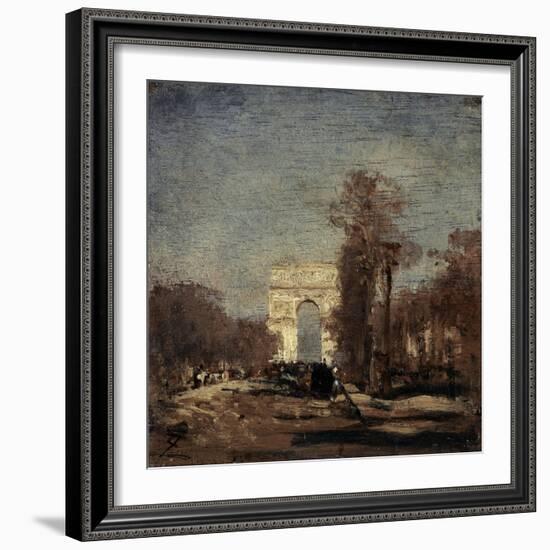 L'Arc de Triomphe de l'Etoile-Félix Ziem-Framed Giclee Print