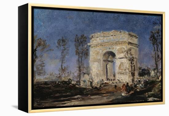 L'Arc de Triomphe de l'Etoile-Félix Ziem-Framed Premier Image Canvas