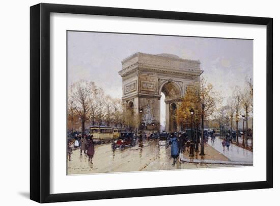 L'Arc De Triomphe, Paris-Eugene Galien-Laloue-Framed Premium Giclee Print