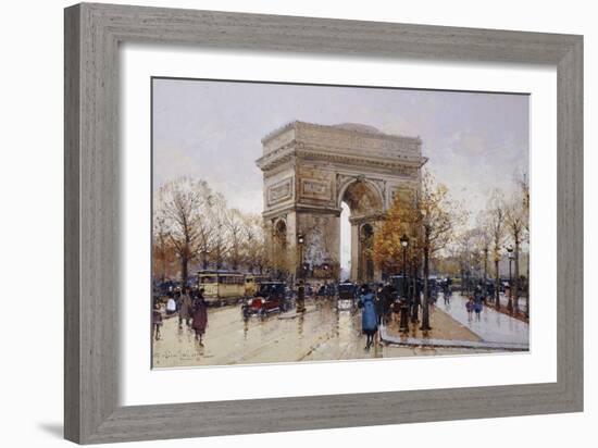 L'Arc De Triomphe, Paris-Eugene Galien-Laloue-Framed Giclee Print