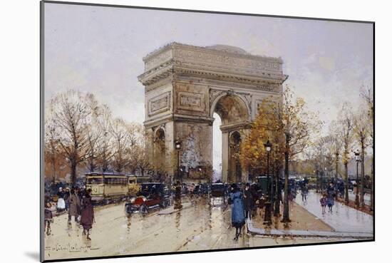 L'Arc de Triomphe, Paris-Eugene Galien-Laloue-Mounted Giclee Print