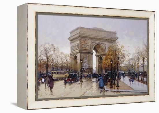 L'Arc de Triomphe, Paris-Eugene Galien-Laloue-Framed Premier Image Canvas