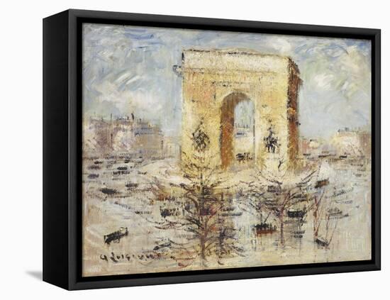 L'Arc de Triomphe, Place of the Star-Gustave Loiseau-Framed Premier Image Canvas