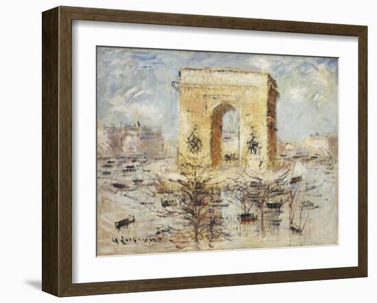 L'Arc de Triomphe, Place of the Star-Gustave Loiseau-Framed Giclee Print