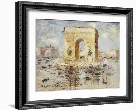 L'Arc de Triomphe, Place of the Star-Gustave Loiseau-Framed Giclee Print
