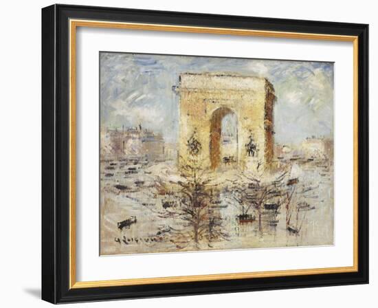 L'Arc de Triomphe, Place of the Star-Gustave Loiseau-Framed Giclee Print