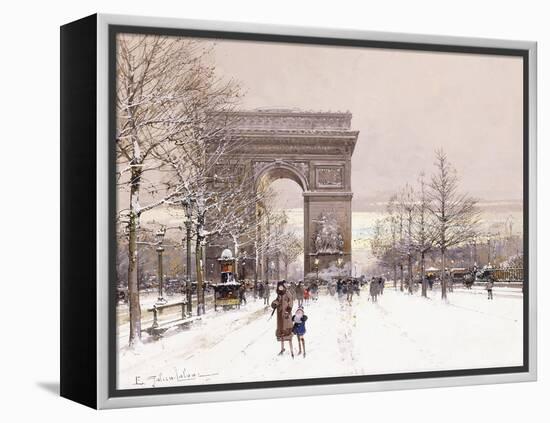 L'Arc De Triomphe-Eugene Galien-Laloue-Framed Premier Image Canvas