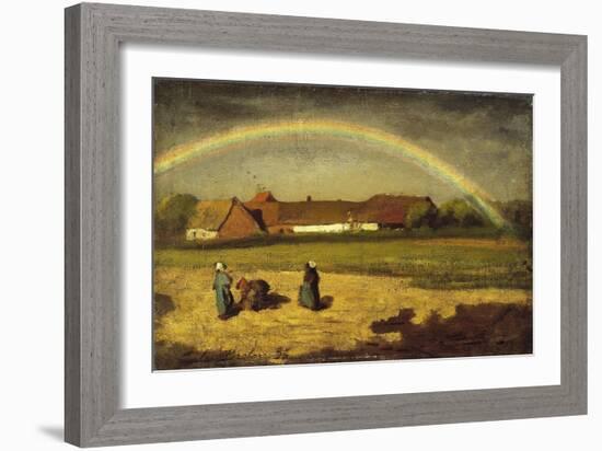 L'arc-en-ciel à Courrières-Jules Breton-Framed Giclee Print