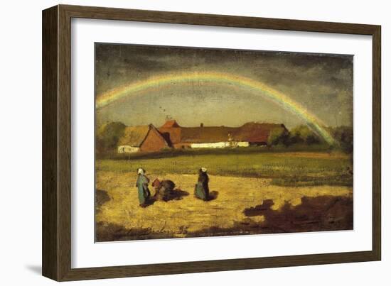 L'arc-en-ciel à Courrières-Jules Breton-Framed Giclee Print