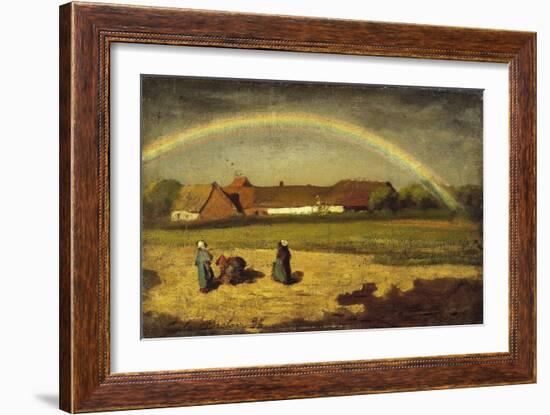 L'arc-en-ciel à Courrières-Jules Breton-Framed Giclee Print