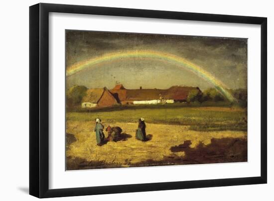 L'arc-en-ciel à Courrières-Jules Breton-Framed Giclee Print
