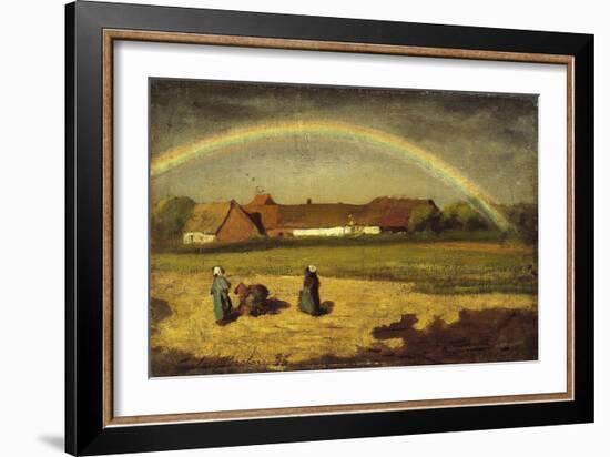 L'arc-en-ciel à Courrières-Jules Breton-Framed Giclee Print