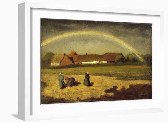 L'arc-en-ciel à Courrières-Jules Breton-Framed Giclee Print