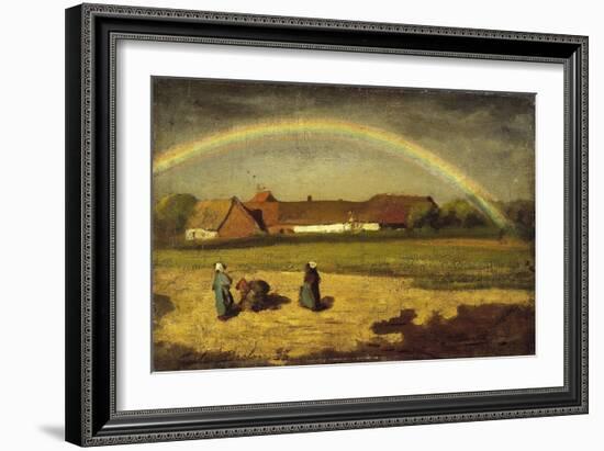 L'arc-en-ciel à Courrières-Jules Breton-Framed Giclee Print