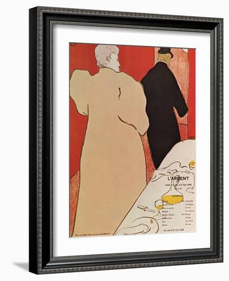 L'argent, c.1895-Henri de Toulouse-Lautrec-Framed Giclee Print