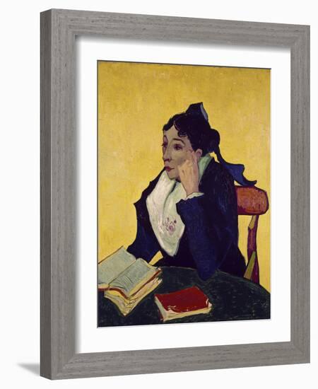 L'Arlesienne: Madame Joseph Michel Ginoux-Vincent van Gogh-Framed Giclee Print