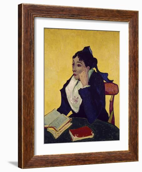 L'Arlesienne: Madame Joseph Michel Ginoux-Vincent van Gogh-Framed Giclee Print