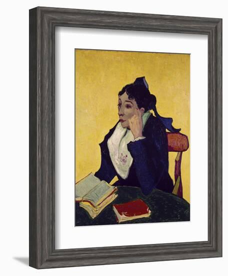 L'Arlesienne: Madame Joseph Michel Ginoux-Vincent van Gogh-Framed Giclee Print